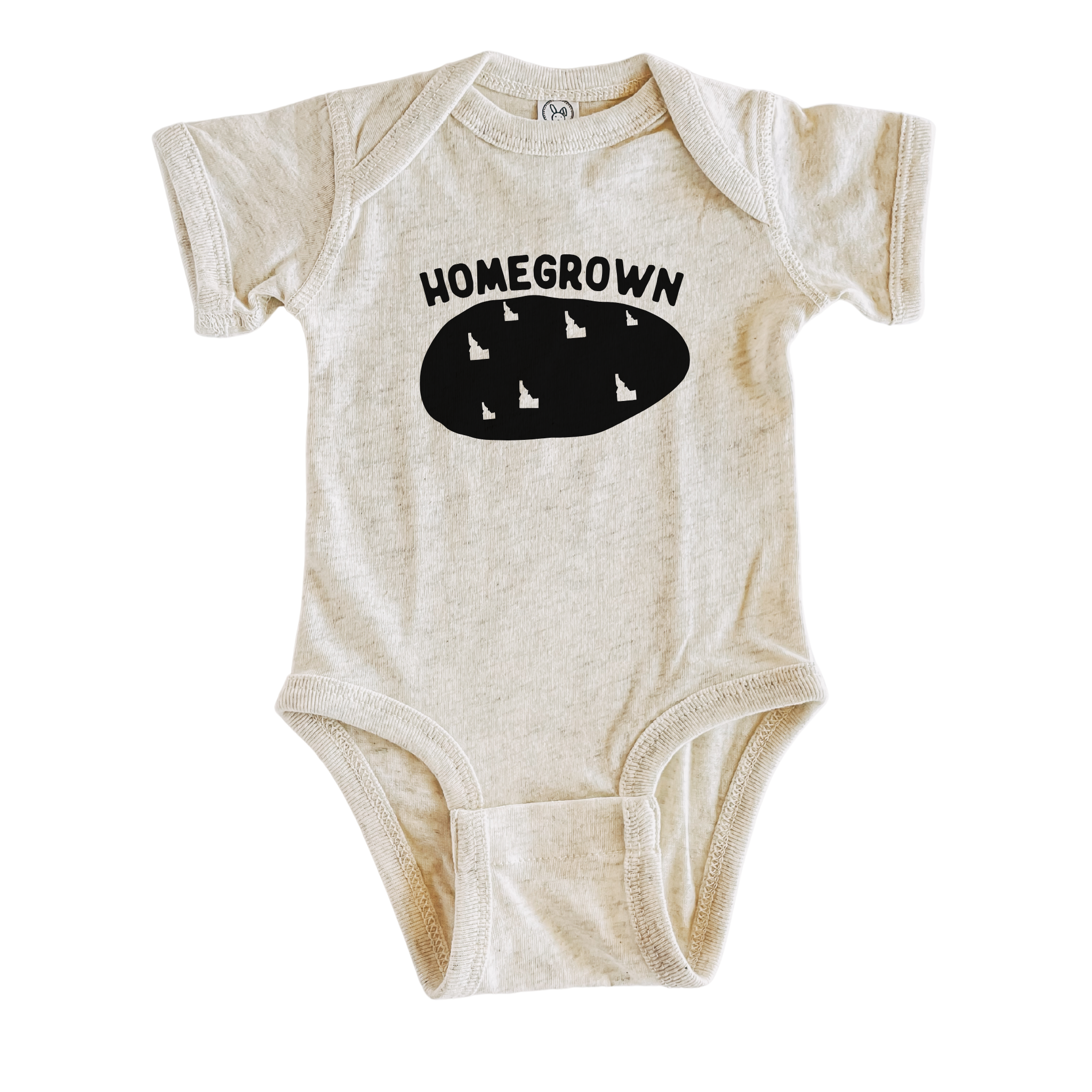 Homegrown Idaho Onsie - Baby Shirt-Baby & Toddler-208 Tees Wholesale, Idaho