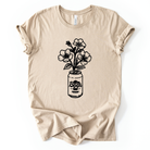 Floral Beer Can Graphic Tee Long Sleeve 017-Graphic Tees-208 Tees Wholesale, Idaho