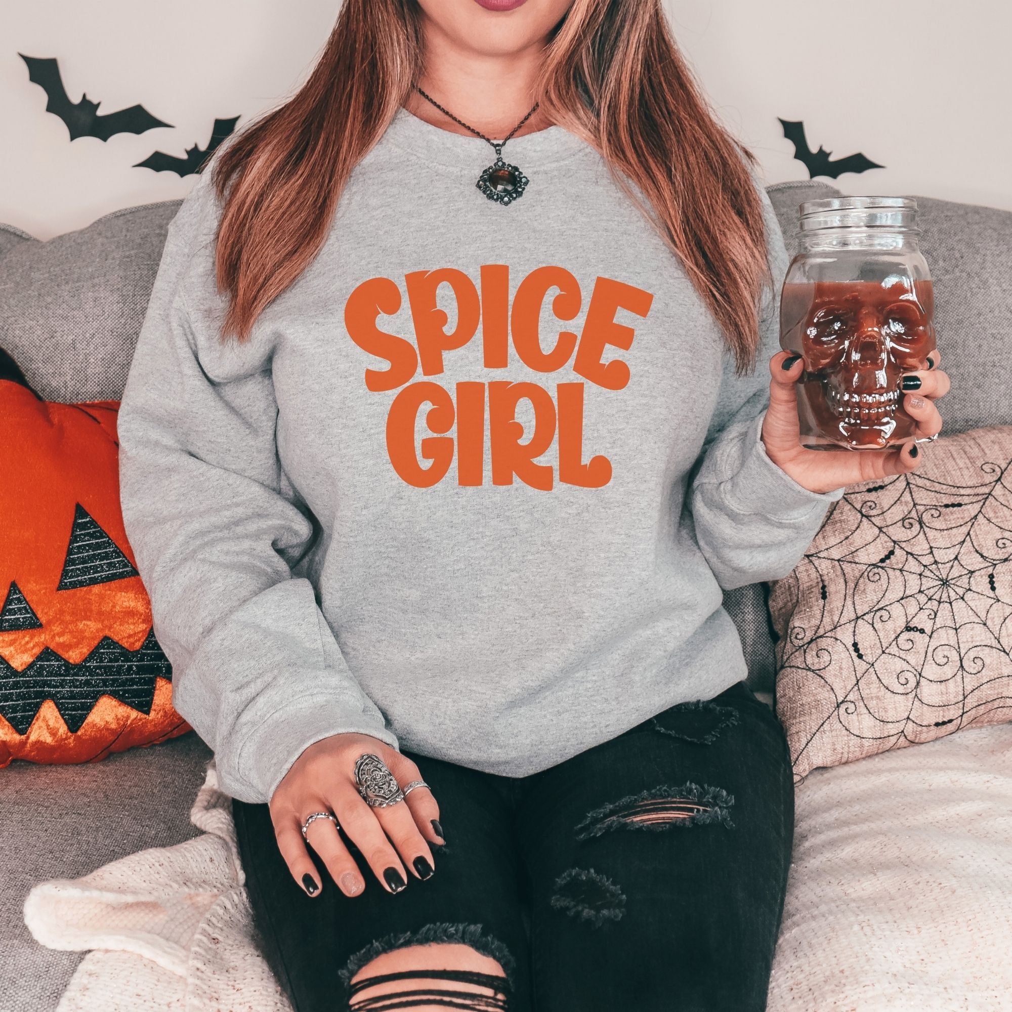 Spice Girl Halloween Crewneck Sweatshirt Fall Hoodie *UNISEX FIT*-Sweatshirts-208 Tees Wholesale, Idaho
