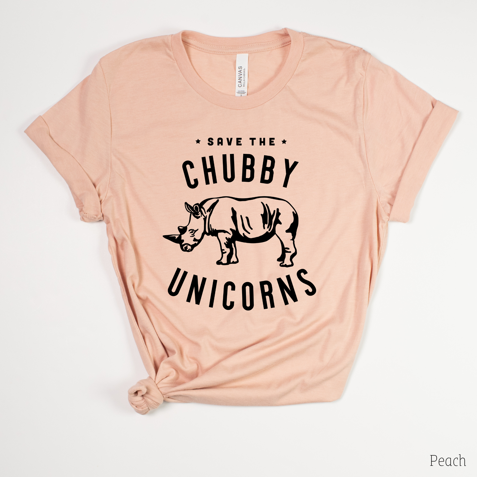 Save the Chubby Unicorns - Rhino Tee *UNISEX FIT*-208 Tees Wholesale, Idaho