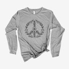 Botanical Peace Sign Long Sleeve *UNISEX FIT*-Long Sleeves-208 Tees Wholesale, Idaho