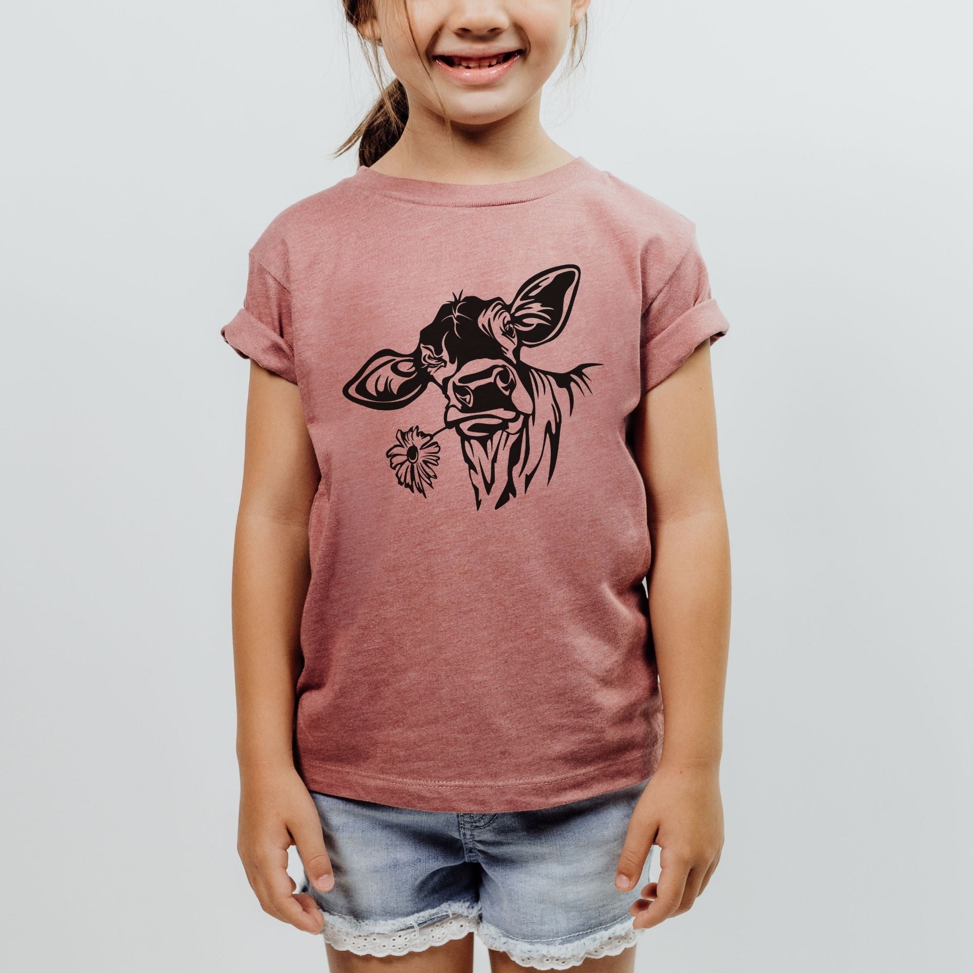 Cute Cow Youth T-Shirt-Baby & Toddler-208 Tees Wholesale, Idaho