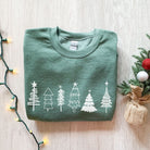 Simple Christmas Tree Sweatshirt - Hoodie for the Holiday Season *UNISEX FIT*-Sweatshirts-208 Tees Wholesale, Idaho