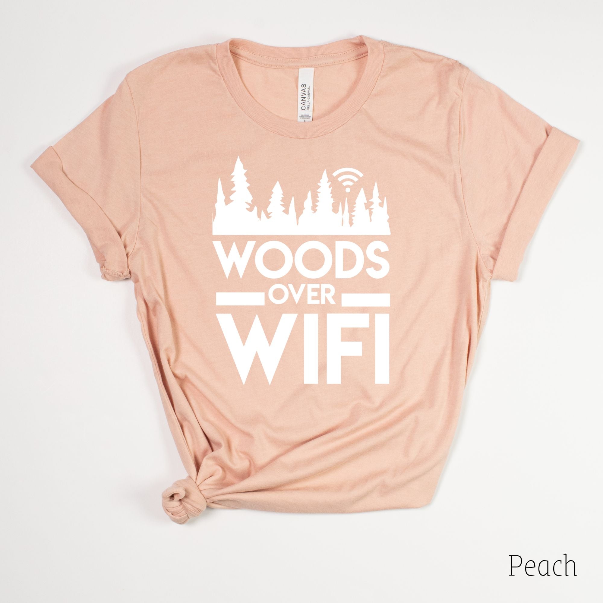 Woods Over Wifi T-Shirt for Women *UNISEX FIT*-208 Tees Wholesale, Idaho