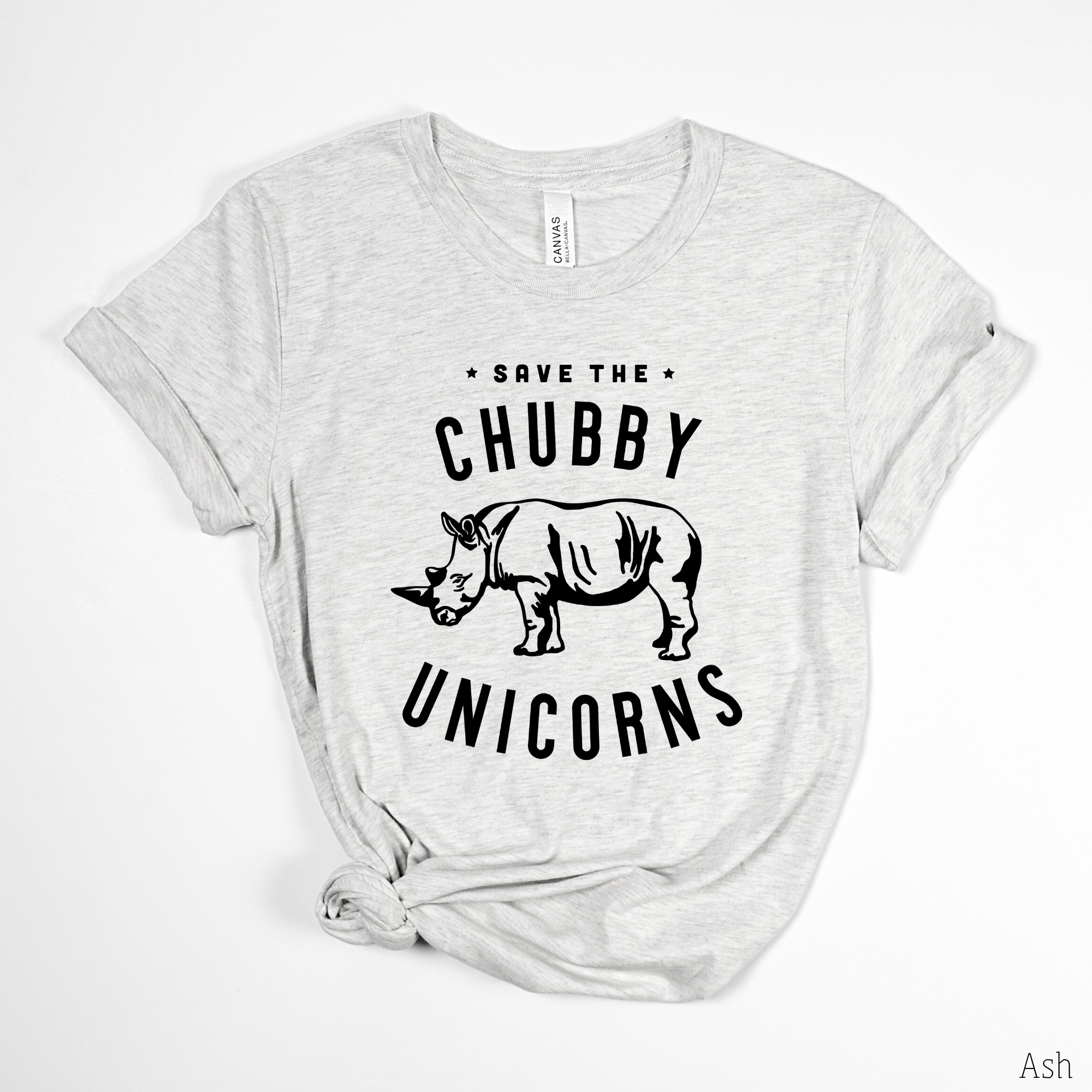 Save the Chubby Unicorns - Rhino Tee *UNISEX FIT*-208 Tees Wholesale, Idaho