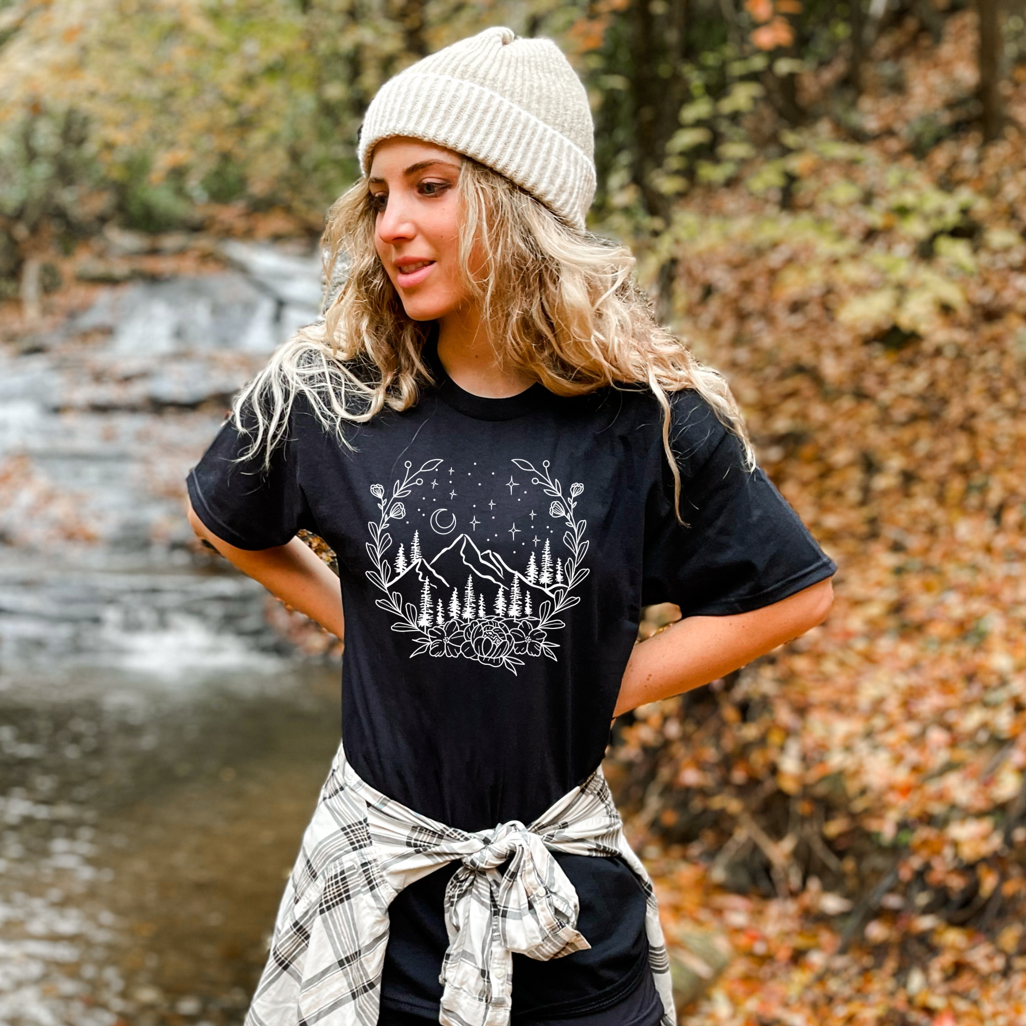 Mountain TShirt, Graphic Tee Nature, Floral Shirts *UNISEX FIT*-208 Tees Wholesale, Idaho