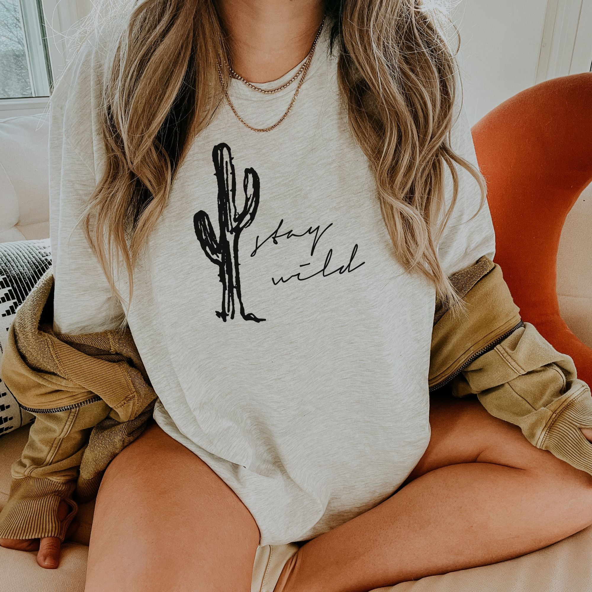 Stay Wild Cactus Shirt for Women *UNISEX FIT*-208 Tees Wholesale, Idaho