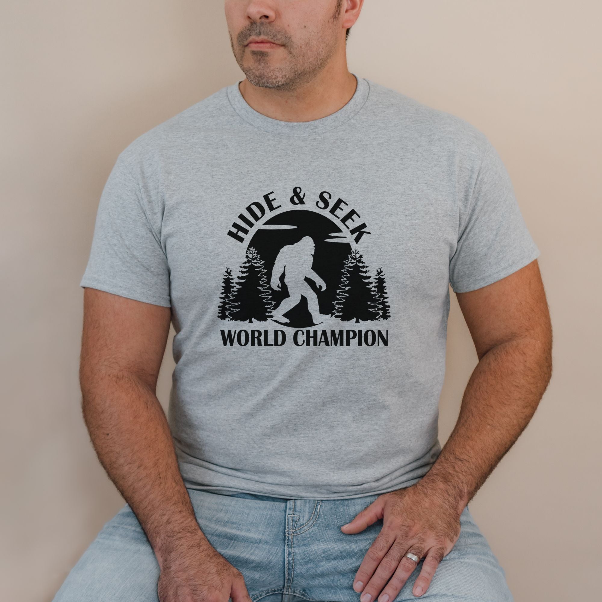Bigfoot Camping Shirt for Men, Sasquatch *UNISEX FIT*-208 Tees Wholesale, Idaho