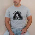 Bigfoot Camping Shirt for Men, Sasquatch *UNISEX FIT*-208 Tees Wholesale, Idaho