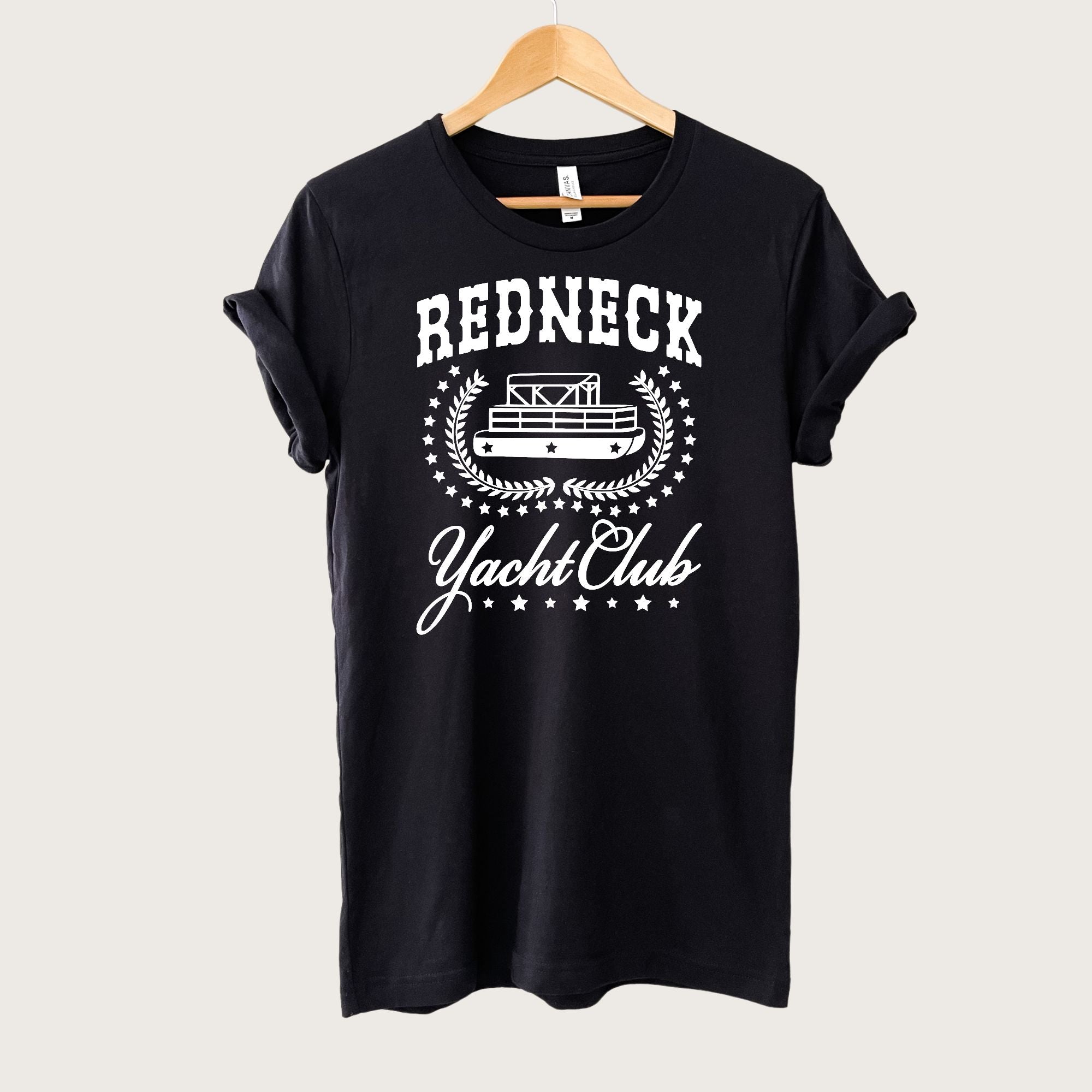 Redneck Yacht Club Pontoon Graphic Tee Bigfoot Tshirt *UNISEX FIT*-Graphic Tees-208 Tees Wholesale, Idaho