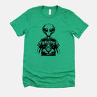 Alien Loves Bigfoot TShirt *UNISEX FIT*-Graphic Tees-208 Tees Wholesale, Idaho