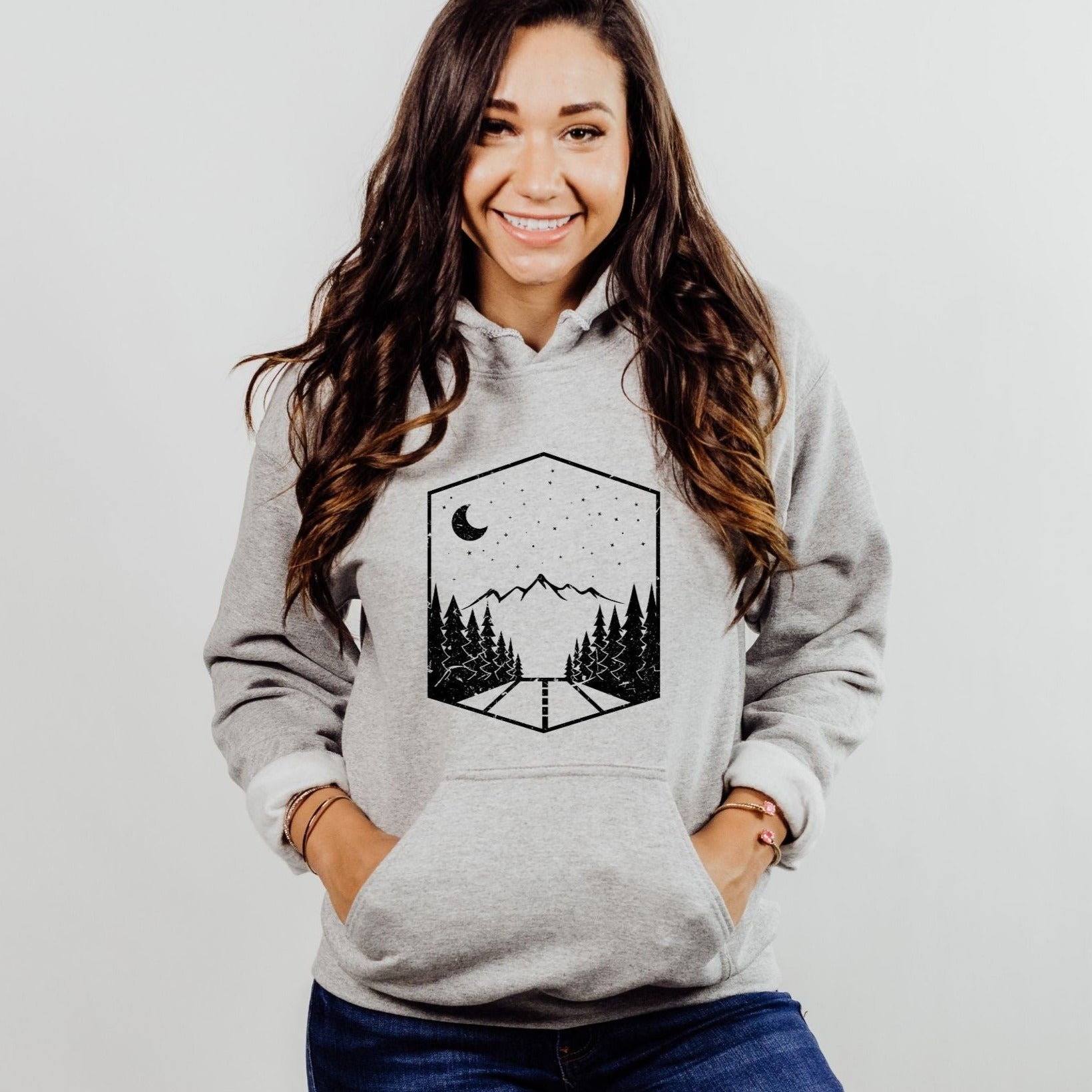 Road To Nowhere Sweatshirt - Hoodie or Crewneck for Nature Lover *UNISEX FIT*-Sweatshirts-208 Tees Wholesale, Idaho