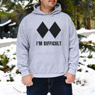 Hilarious I'm Difficult Crewneck Skier Hoodie Skiing Sweatshirt *UNISEX FIT*-Sweatshirts-208 Tees Wholesale, Idaho