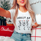 Jolly AF Christmas Tshirt for Women *UNISEX FIT*-208 Tees Wholesale, Idaho