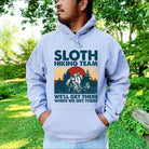 Sloth Hiking Team Crewneck Sweatshirt Slow Hiker Hoodie *UNISEX FIT*-Sweatshirts-208 Tees Wholesale, Idaho