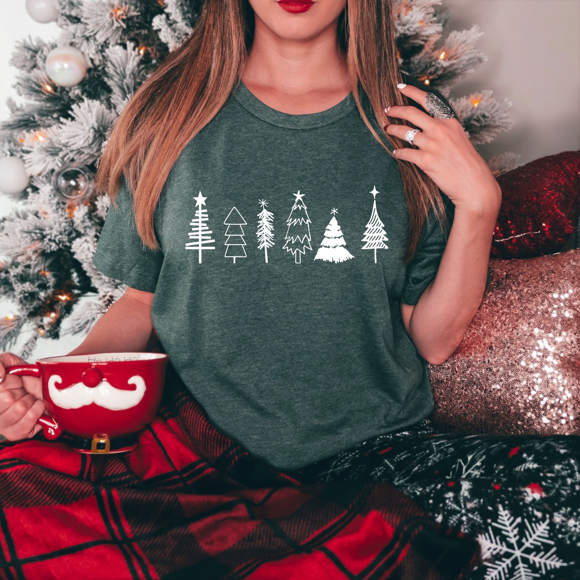 Simple Christmas Tree Shirt, Holiday Shirts *UNISEX FIT*-208 Tees Wholesale, Idaho