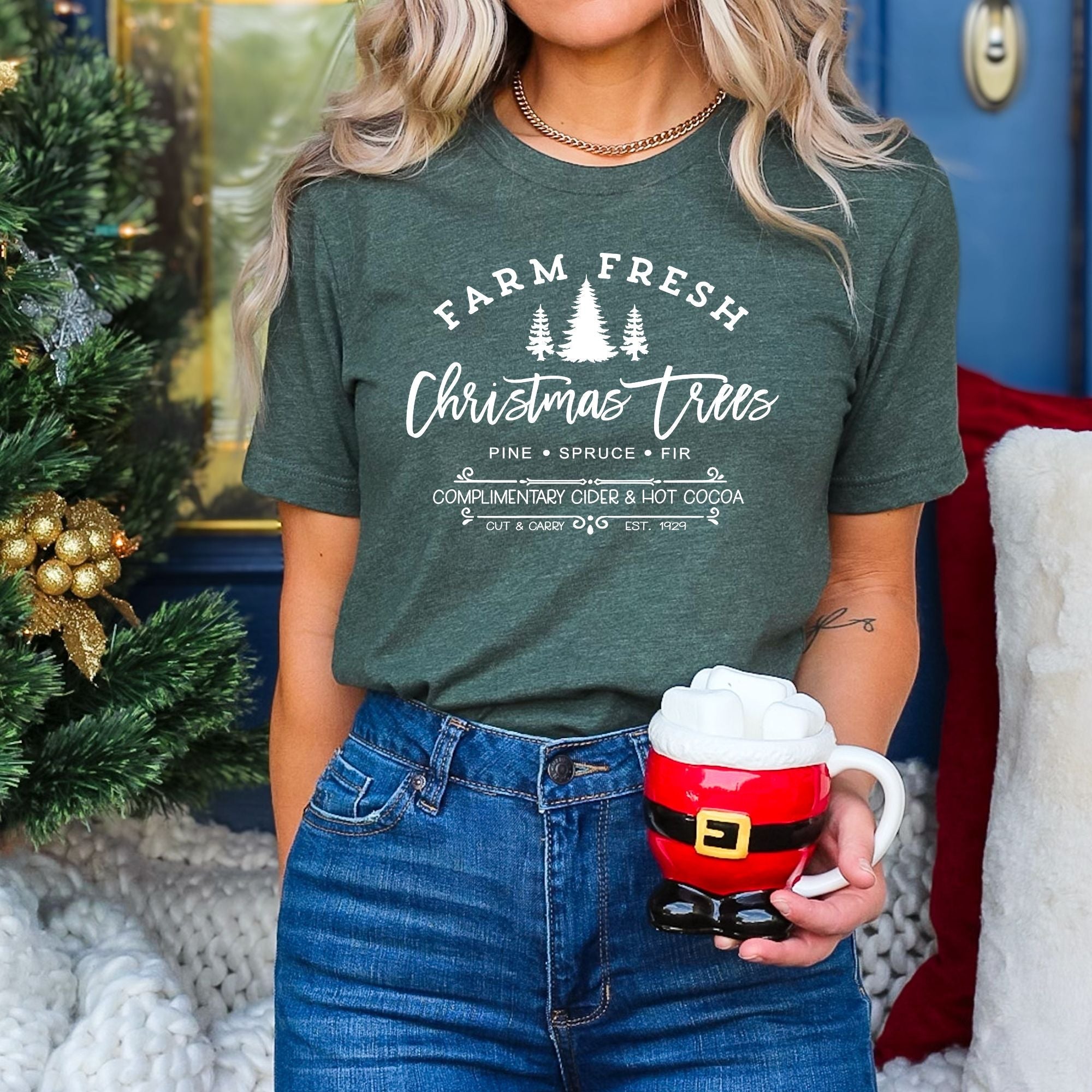 Farm Fresh Christmas Trees Shirt *UNISEX FIT*-208 Tees Wholesale, Idaho