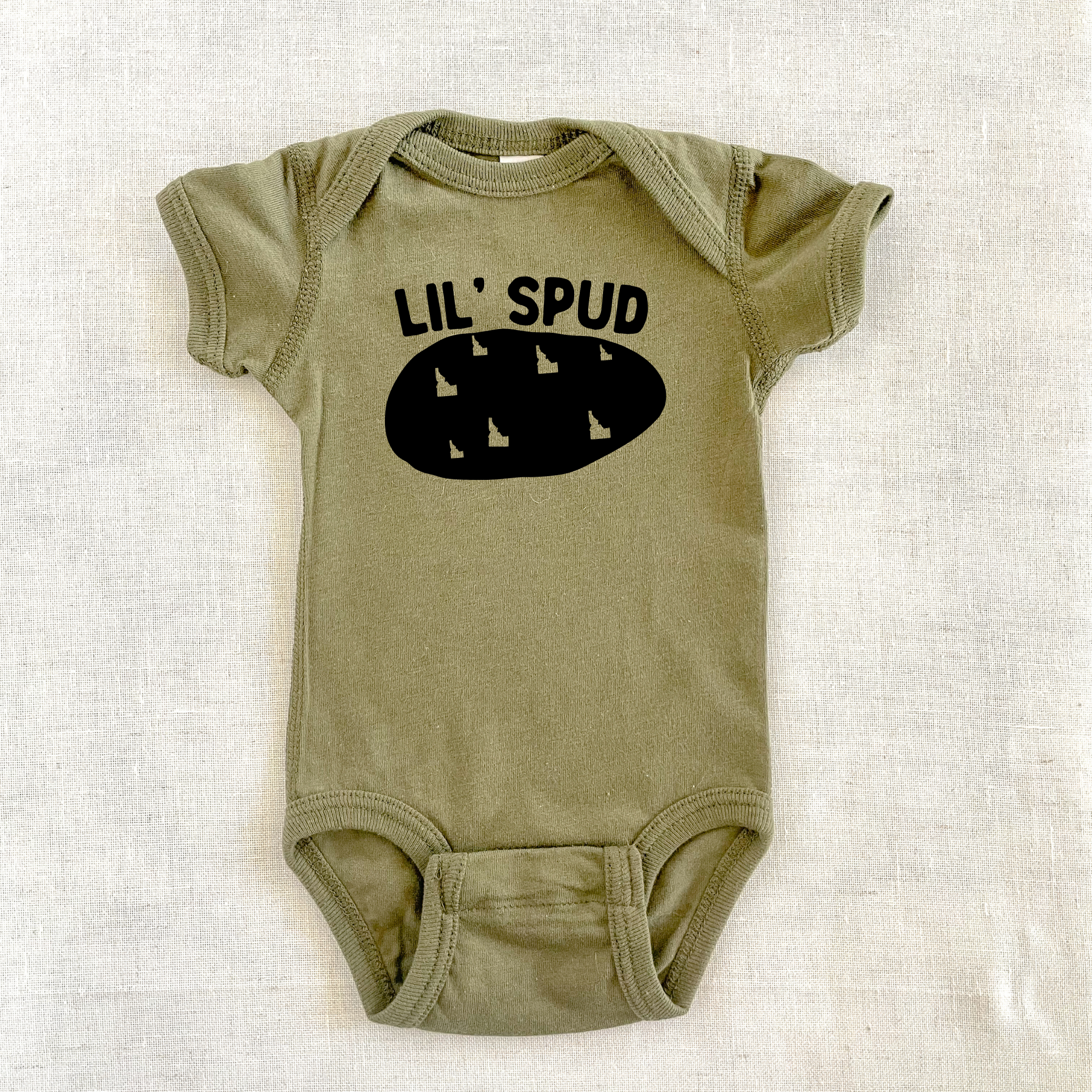 Lil' Spud Idaho Onsie - Baby Shirt-Baby & Toddler-208 Tees Wholesale, Idaho