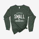 Support Local Long Sleeve 36T *UNISEX FIT*-Long Sleeves-208 Tees Wholesale, Idaho