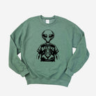 Alien Loves Bigfoot Gildan Crewneck or Hoodie Sweatshirt *UNISEX FIT*-Sweatshirts-208 Tees Wholesale, Idaho