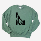 Idaho Bigfoot Gildan Crewneck or Hoodie Sweatshirt *UNISEX FIT*-Sweatshirts-208 Tees Wholesale, Idaho