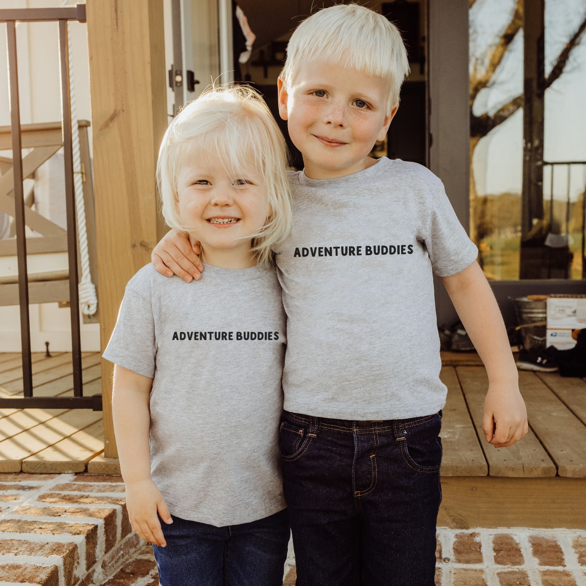 Family Matching Adventure Buddies (TODDLER SHIRT ONLY)-Baby & Toddler-208 Tees Wholesale, Idaho