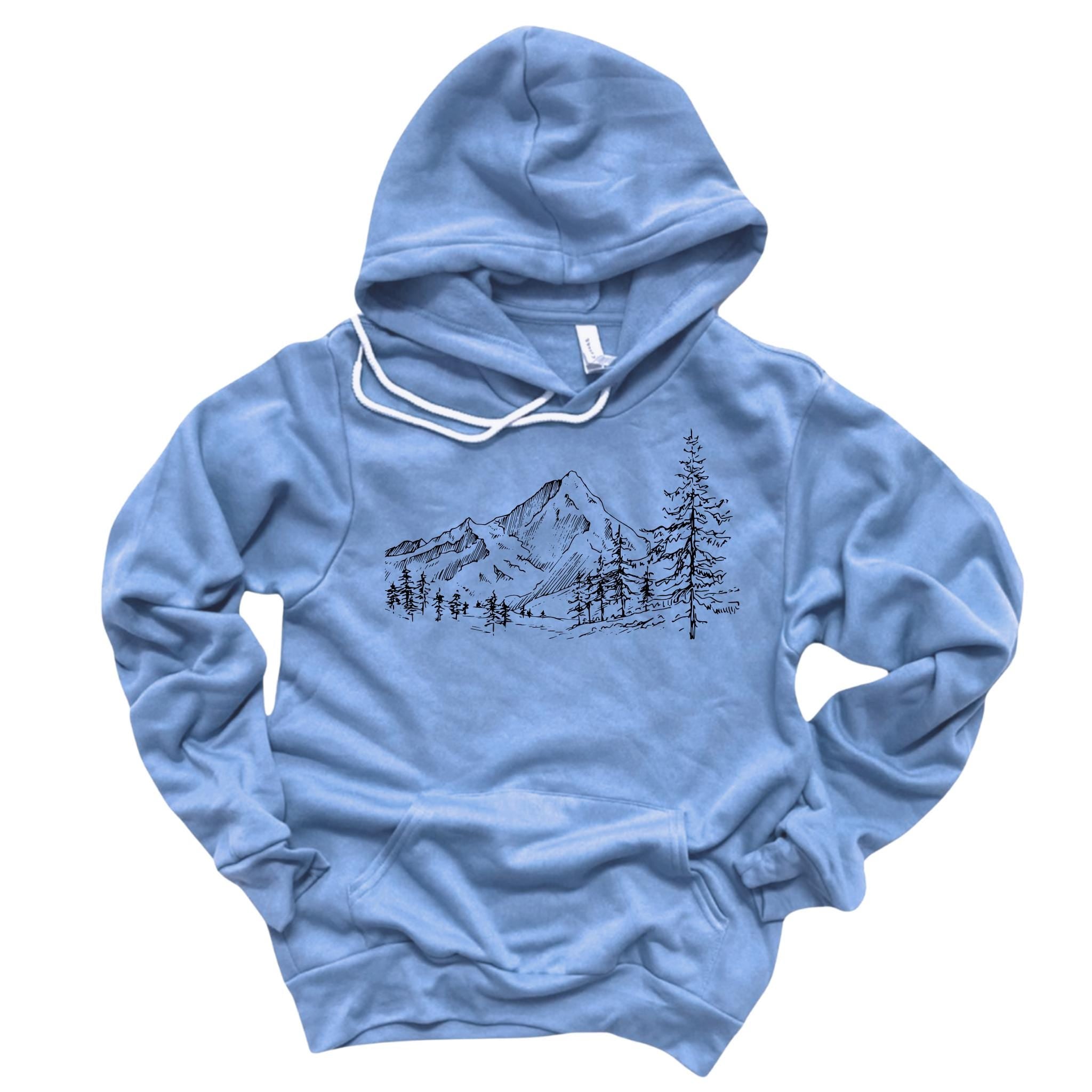WHOLESALE Mountain Forest Crewneck | Hoodie Sweatshirt 314-Sweatshirts-208 Tees Wholesale, Idaho