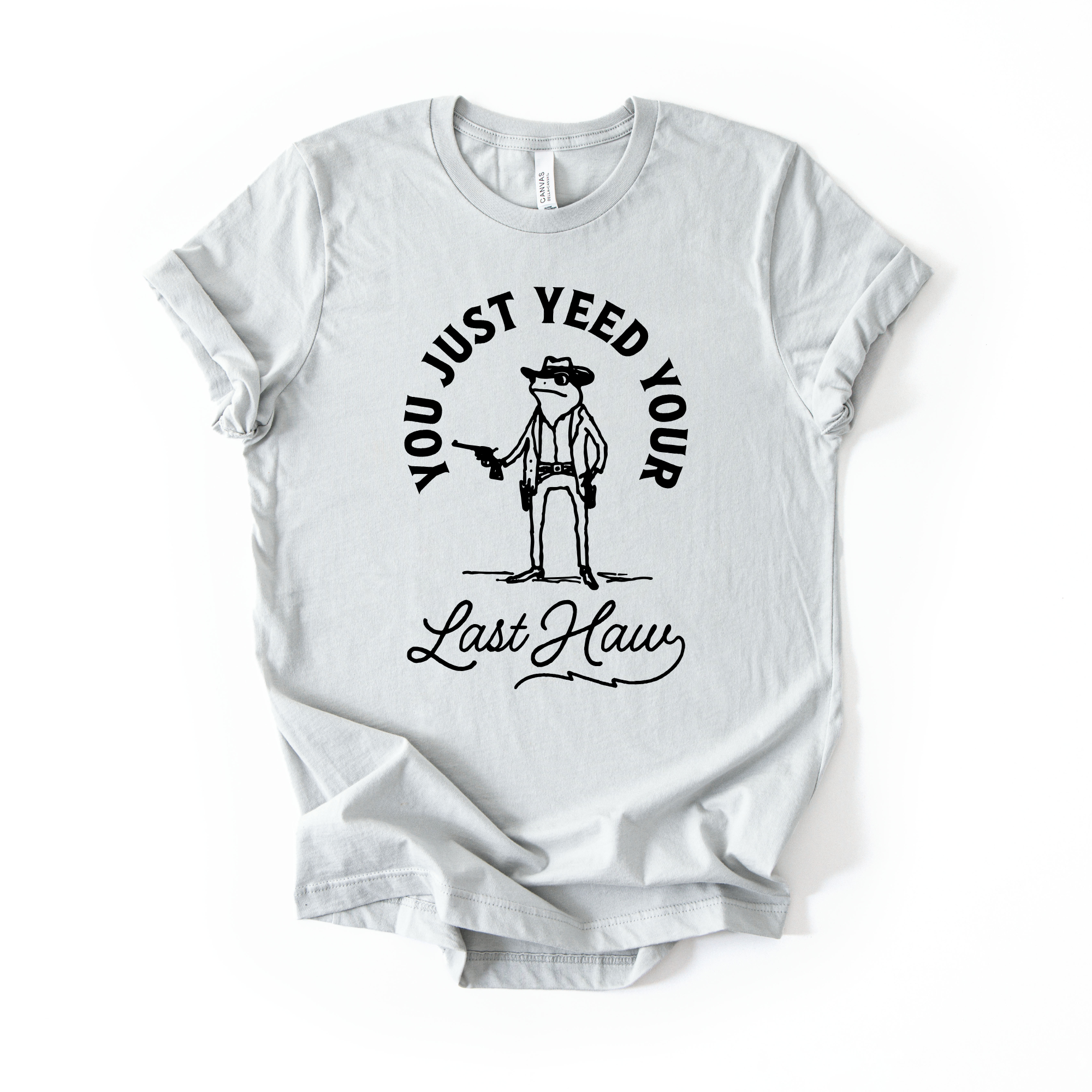 You Just Yeed Your Last Haw Cowboy Frog Graphic Tee Long Sleeve 305-Graphic Tees-208 Tees Wholesale, Idaho