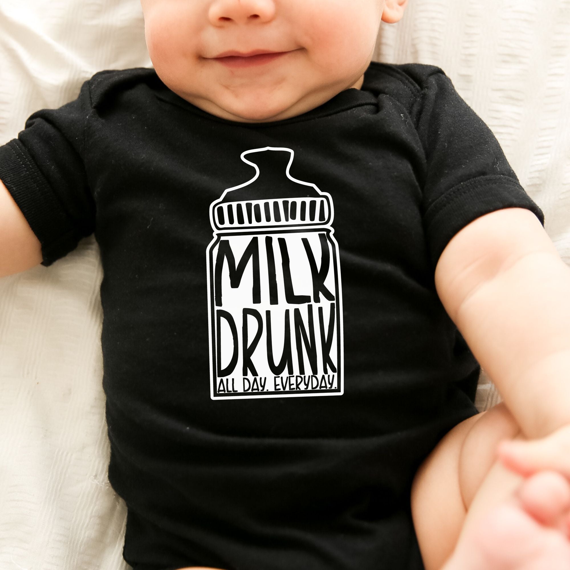 Milk Drunk Baby Bodysuit or Tshirt *UNISEX FIT*-Baby & Toddler-208 Tees Wholesale, Idaho