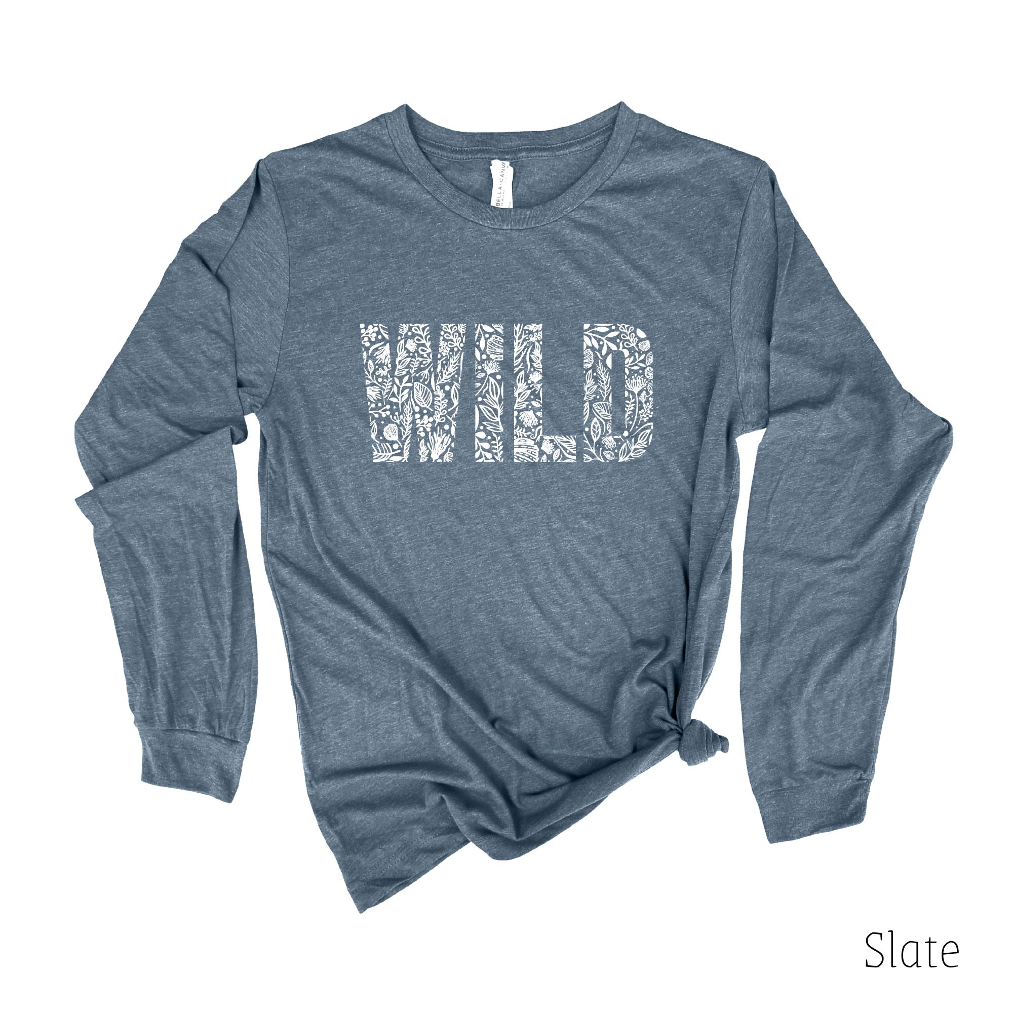 Floral Wild Long Sleeve 35T *UNISEX FIT*-Long Sleeves-208 Tees Wholesale, Idaho