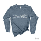 Wranglin' Kids Long Sleeve Shirt 177T *UNISEX FIT*-Long Sleeves-208 Tees Wholesale, Idaho