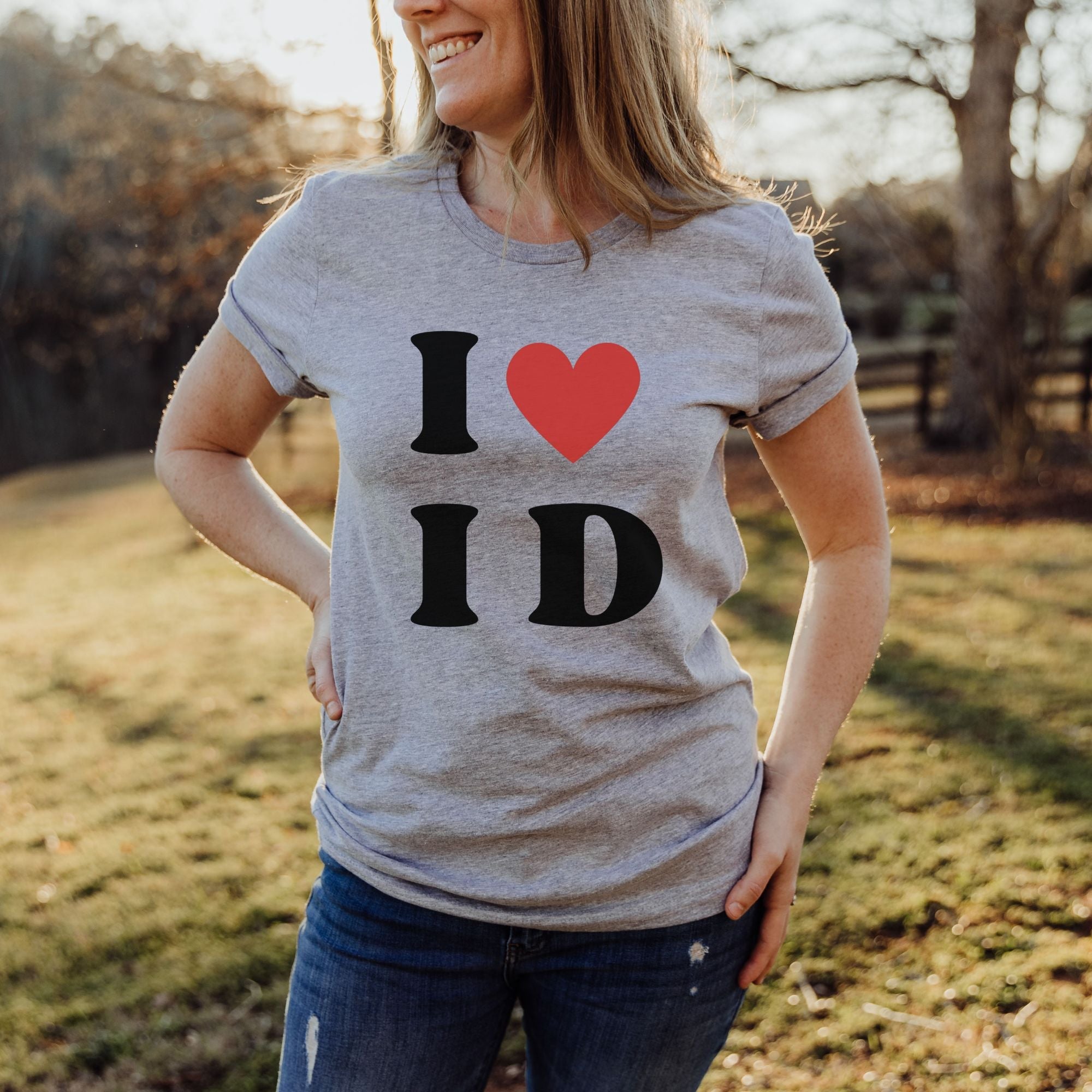 I Heart Idaho Tshirt *UNISEX FIT*-208 Tees Wholesale, Idaho