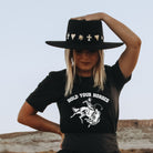 Hold Your Horses Rodeo Funny Graphic Tee *UNISEX FIT*-208 Tees Wholesale, Idaho