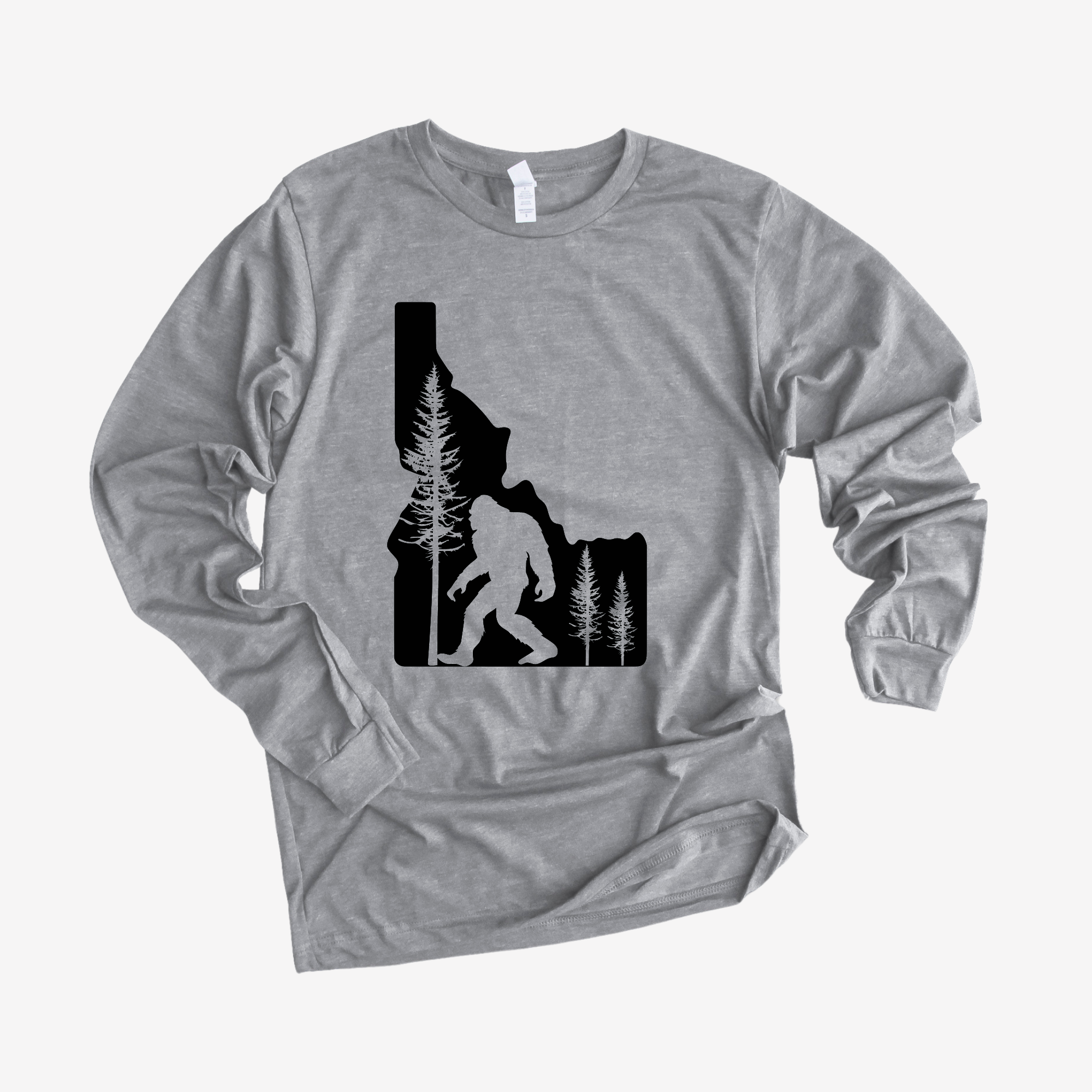 Idaho Bigfoot Long Sleeve *UNISEX FIT*-Long Sleeves-208 Tees Wholesale, Idaho