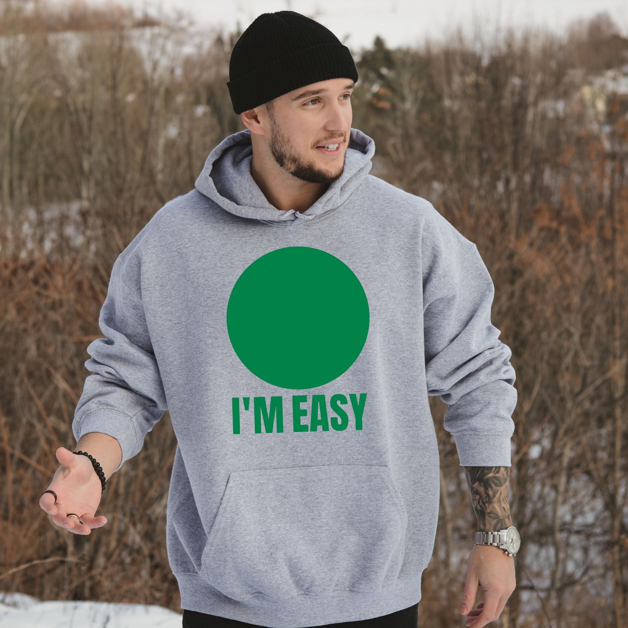 I'm Easy Sweatshirt or Hoodie *UNISEX FIT*-Sweatshirts-208 Tees Wholesale, Idaho