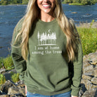 Home Among Trees Sweatshirt - Tall Pine Tree Hoodie or Crewneck *UNISEX FIT*-Sweatshirts-208 Tees Wholesale, Idaho