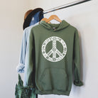 Floral Peace Sign Sweatshirt *UNISEX FIT*-Sweatshirts-208 Tees Wholesale, Idaho