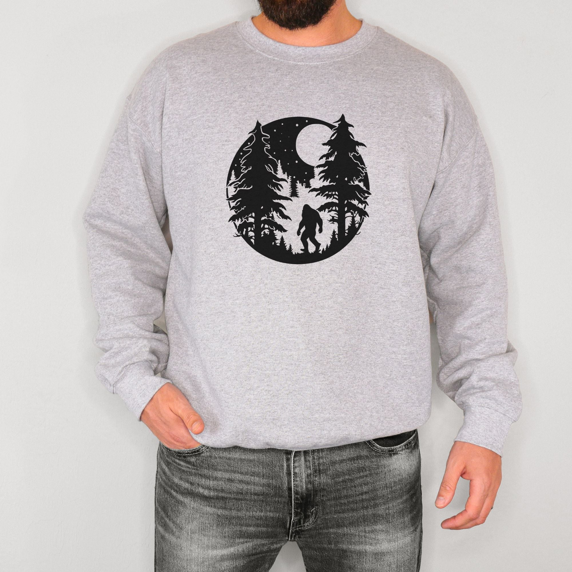 Bigfoot Nature Sweatshirt *UNISEX FIT*-Sweatshirts-208 Tees Wholesale, Idaho