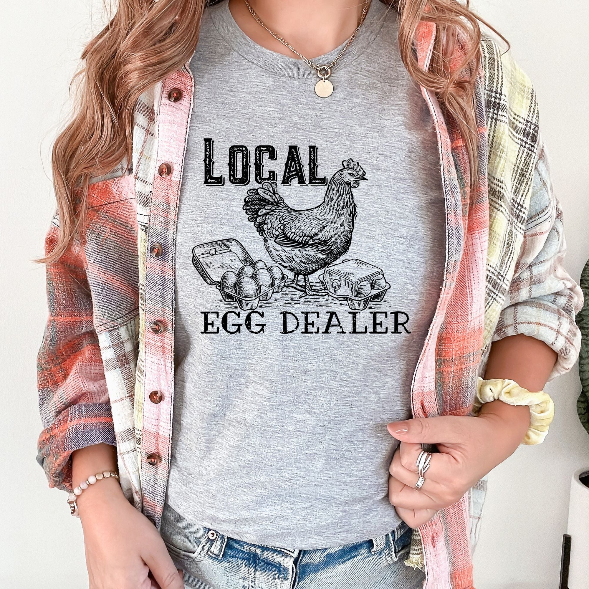 Local Egg Dealer Graphic Tee for Chicken Lover *UNISEX FIT*-208 Tees Wholesale, Idaho