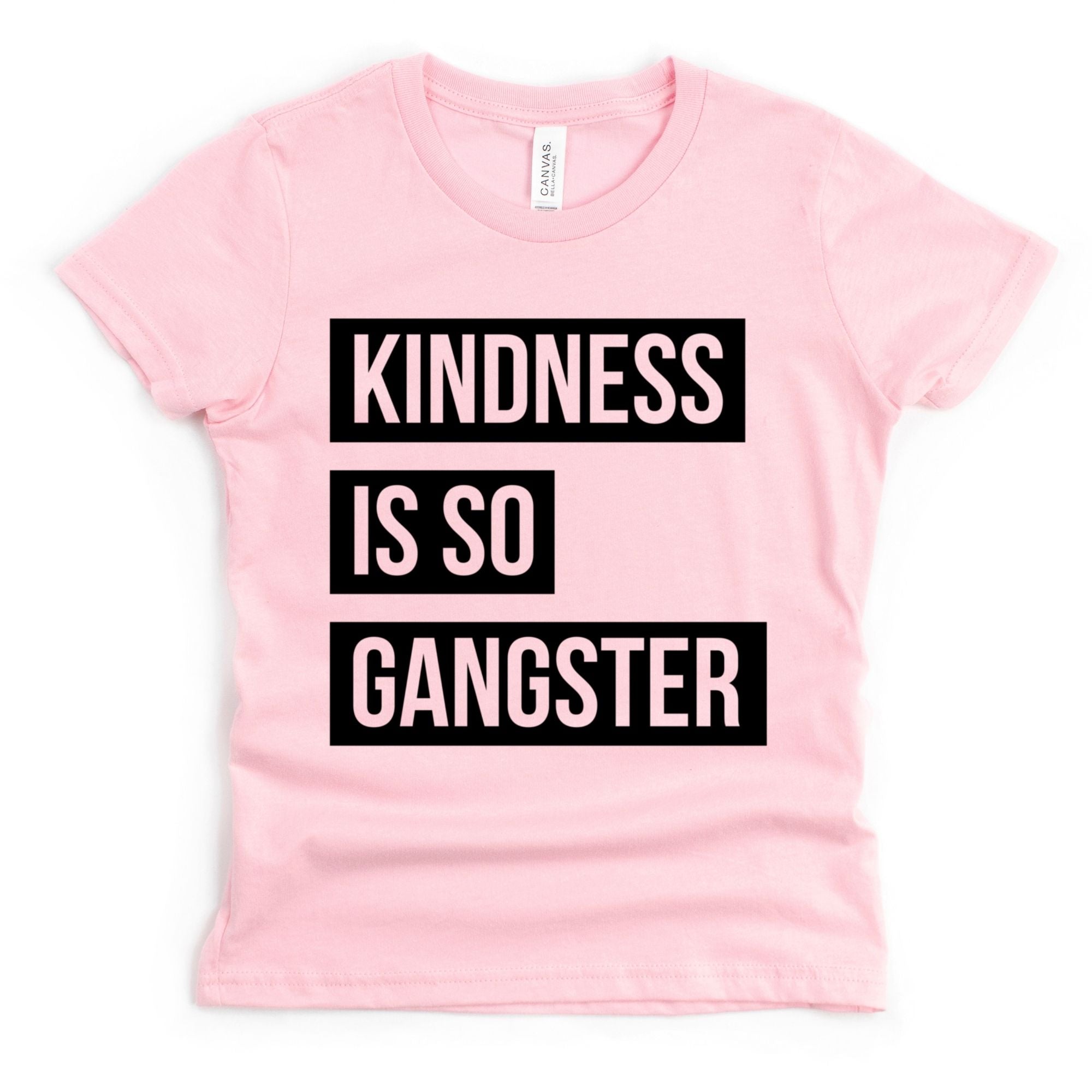 Kindness Is So Gangster Youth T-Shirt-Baby & Toddler-208 Tees Wholesale, Idaho