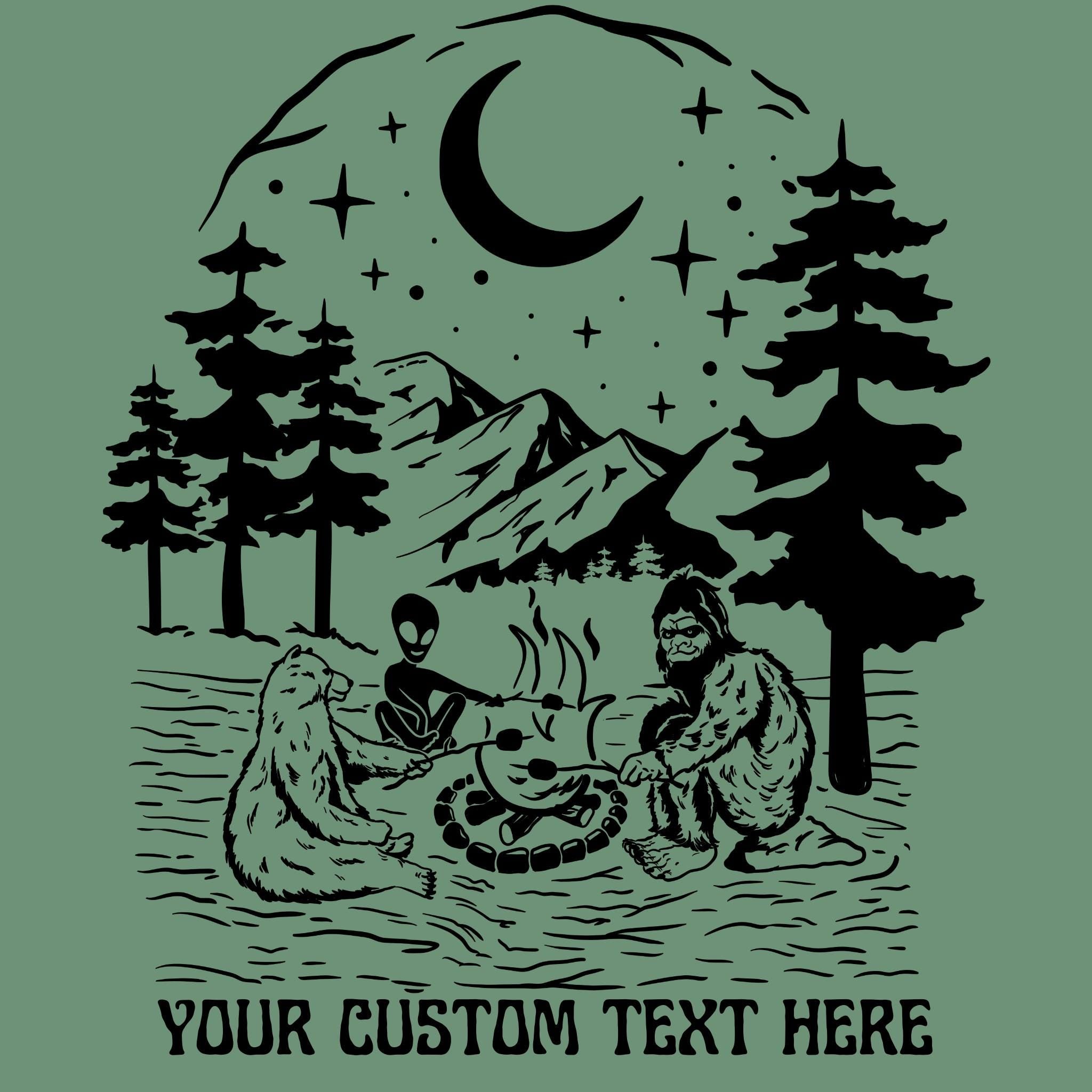 WHOLESALE Bear, Alien & Sasquatch Crewneck | Hoodie Sweatshirt 204-Sweatshirts-208 Tees Wholesale, Idaho