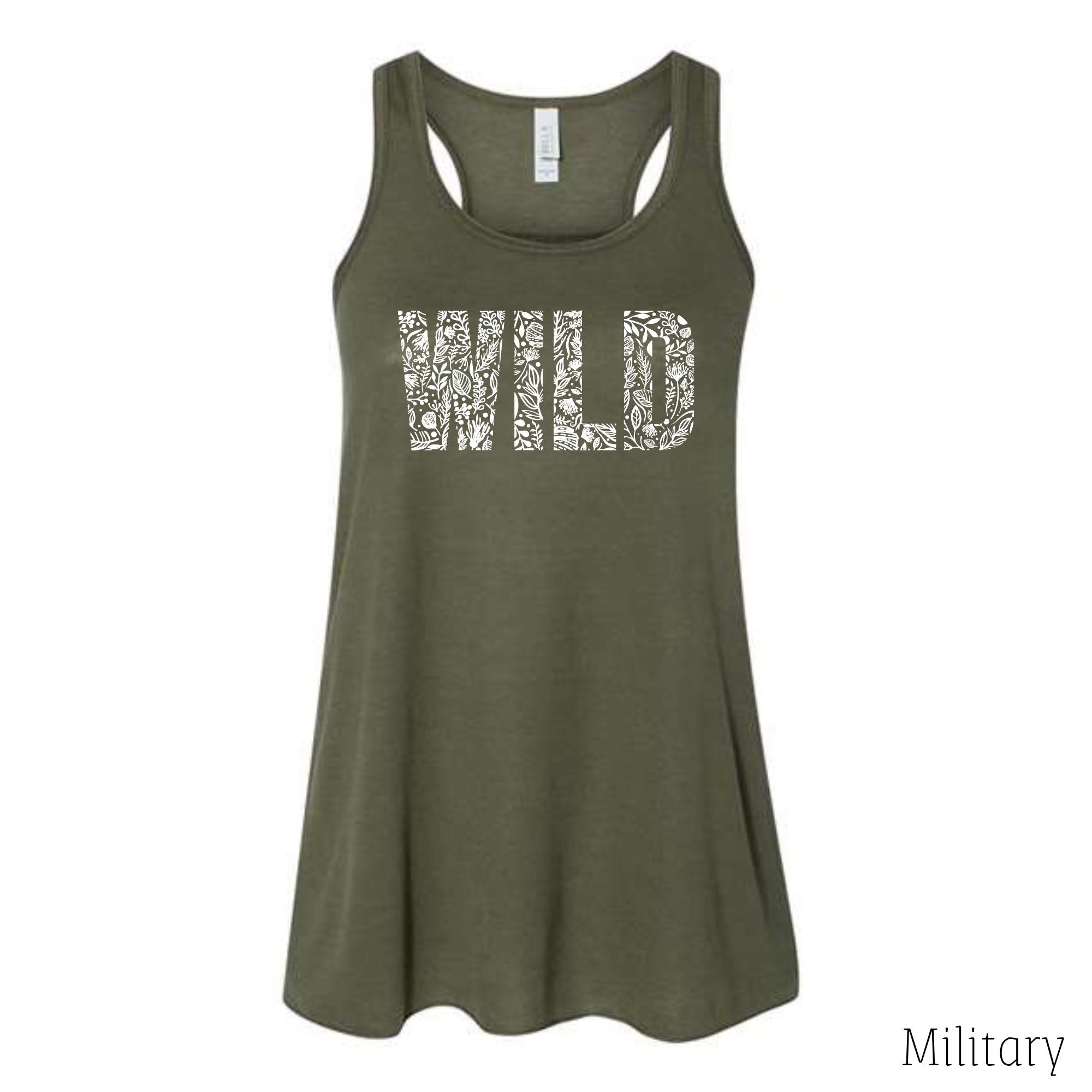 Floral Wild Tank Top-Tank Tops-208 Tees Wholesale, Idaho