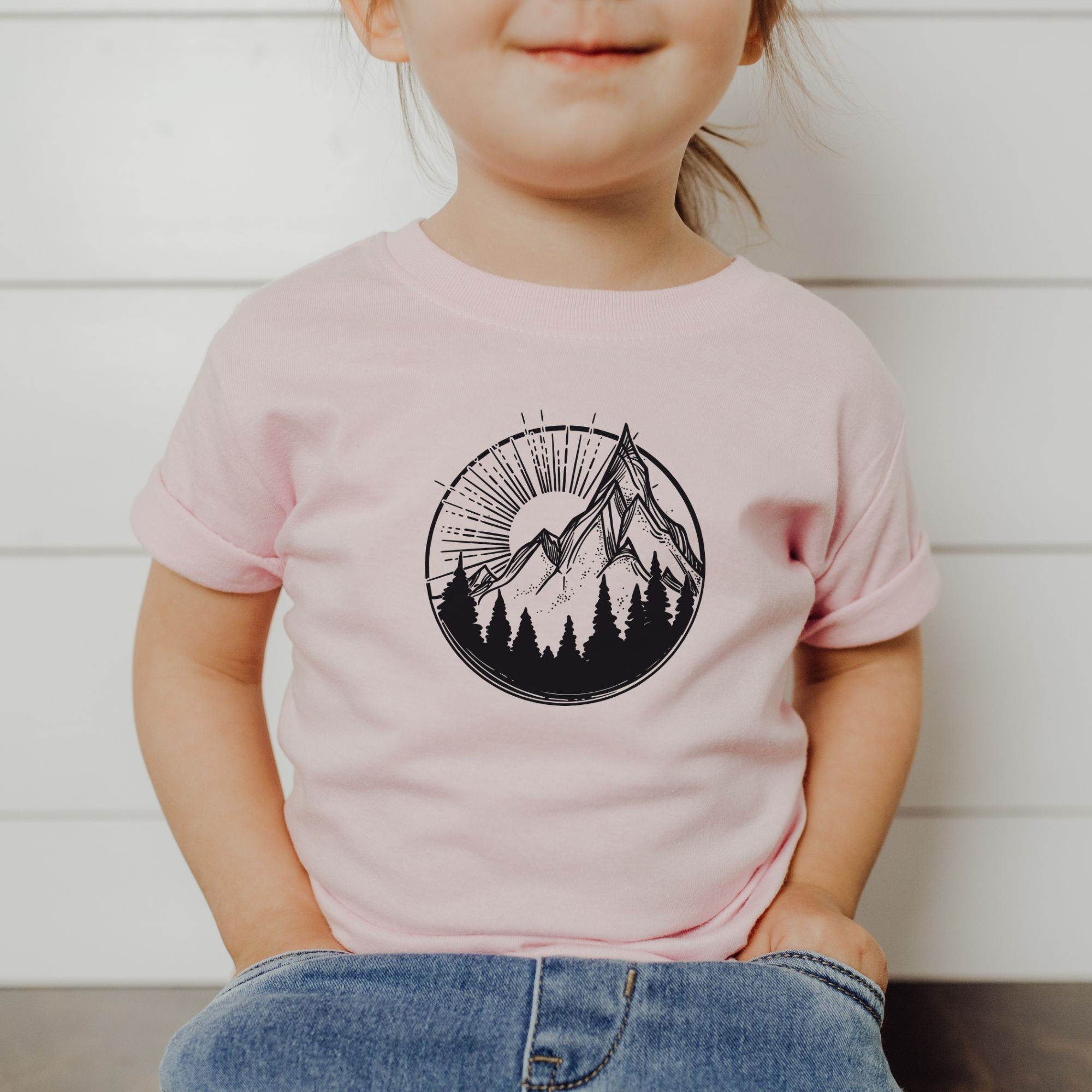 Mountain Scene Toddler TShirt-Baby & Toddler-208 Tees Wholesale, Idaho