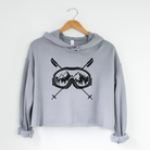 Ski Goggle Bella Canvas Cropped Sweatshirt or Crop Hoodie *Women's Crop Fit*-208 Tees Wholesale, Idaho