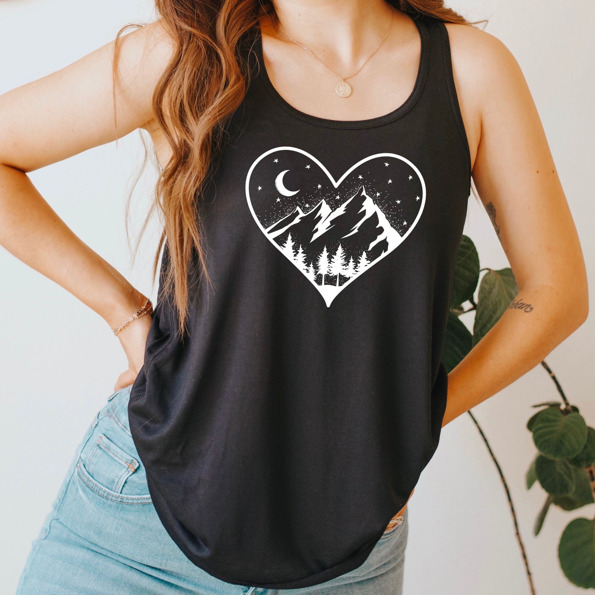 Mountain Heart Tank Top-Tank Tops-208 Tees Wholesale, Idaho