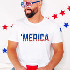 'Merica T Shirt for 4th Of July *UNISEX FIT*-Graphic Tees-208 Tees Wholesale, Idaho