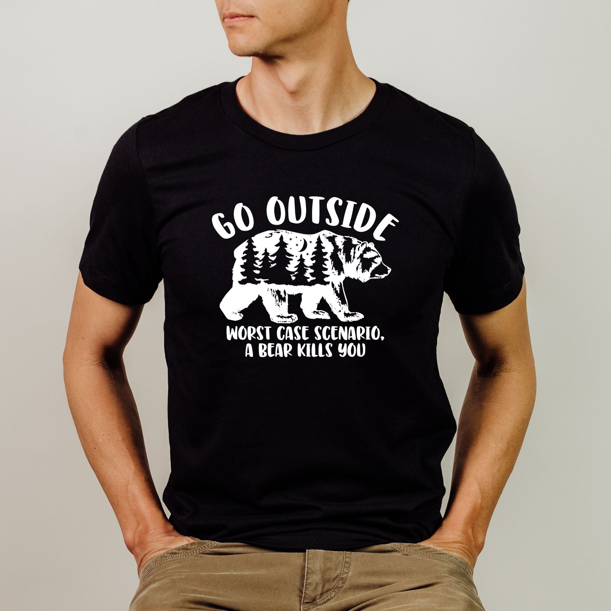 Funny Bear TShirt for Men-208 Tees Wholesale, Idaho