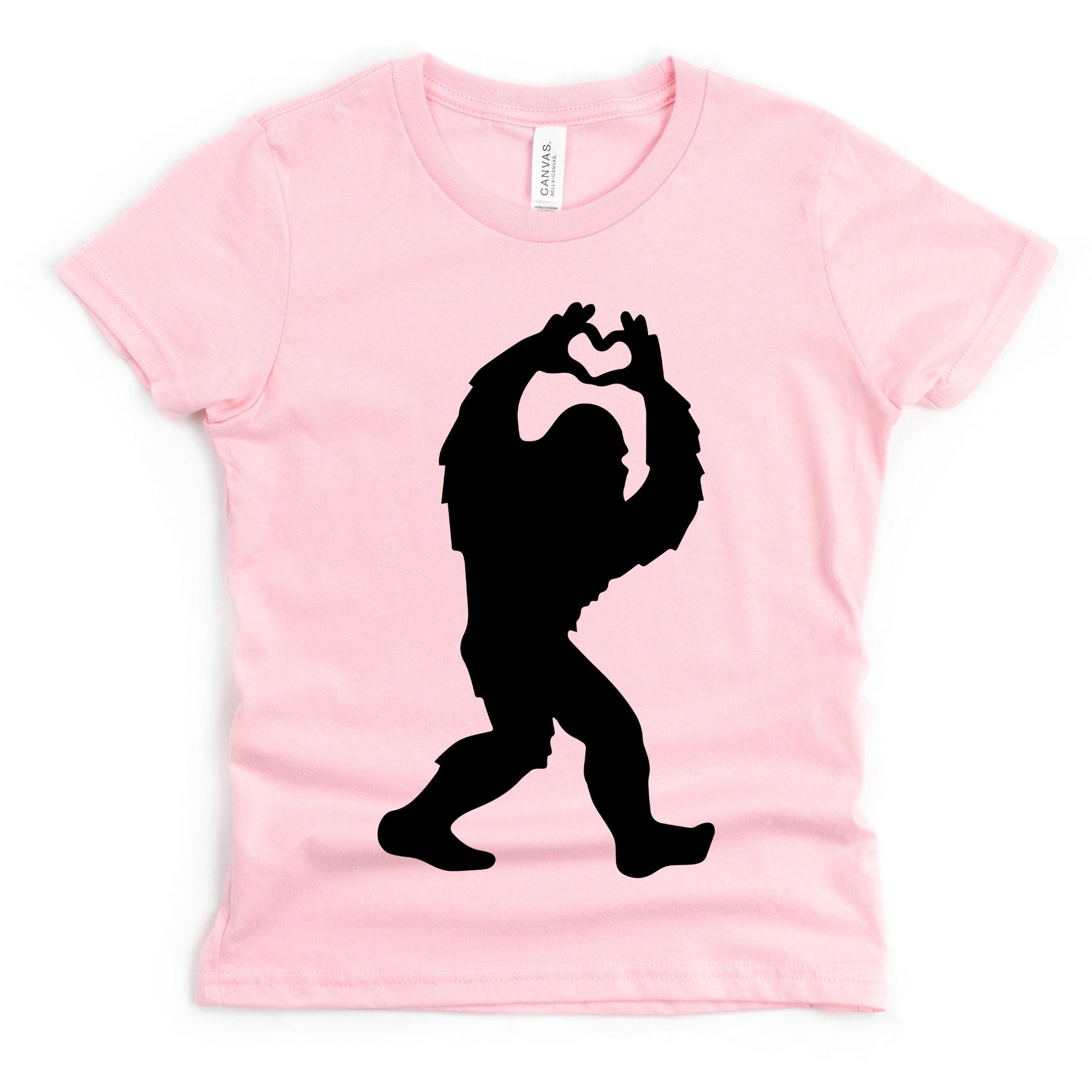 Bigfoot Loves You Valentines Day Youth T-Shirt-Baby & Toddler-208 Tees Wholesale, Idaho