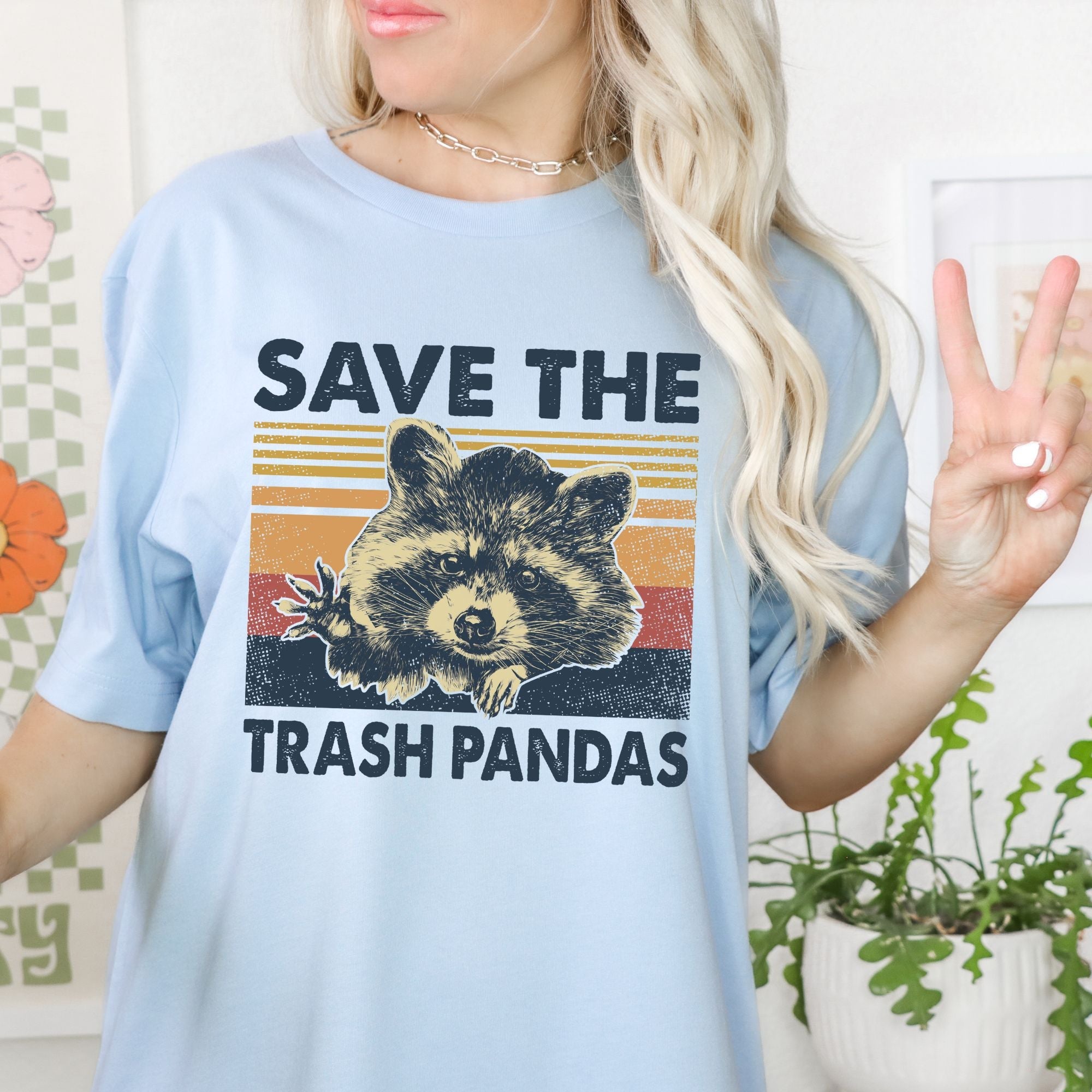 Save The Trash Pandas Funny Racoon Graphic Tee *UNISEX FIT*-Graphic Tees-208 Tees Wholesale, Idaho