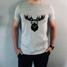 Ski Moose TShirt-Mens Tees-208 Tees Wholesale, Idaho